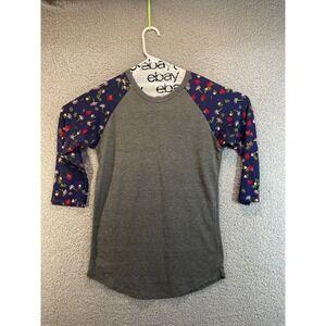 Shirt Short Sleeve LuLaRoe Women's XS Blue ‎ Tee Top